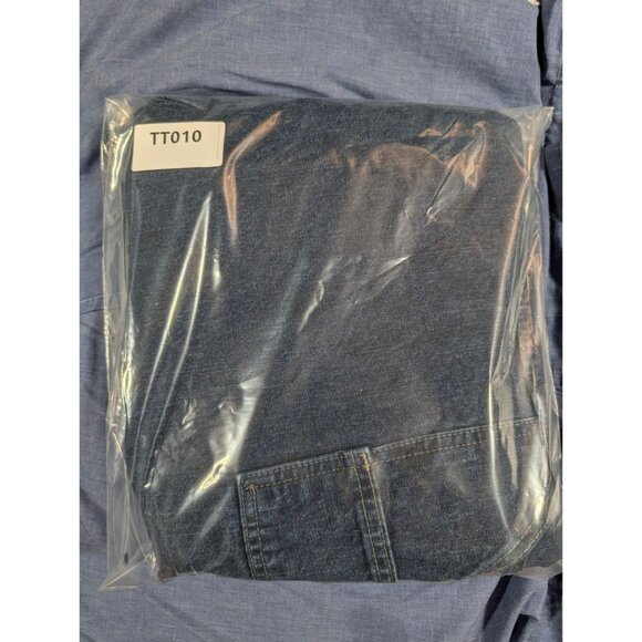 Vintage Wrangler Jeans Mens 33x29 (Altered) Blue Carpenter Denim - Picture 10 of 10